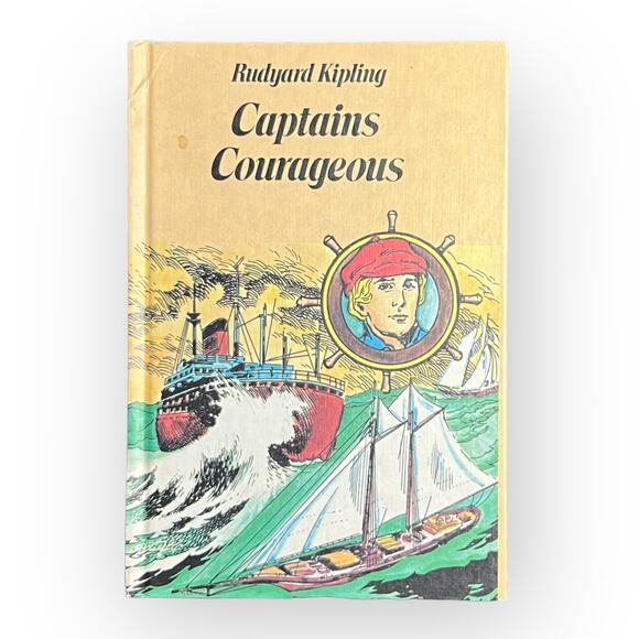 Captain's Courageous by Rudyard Kipling Vintage 1977 Hard Cover Graphic Novel - Picture 1 of 15